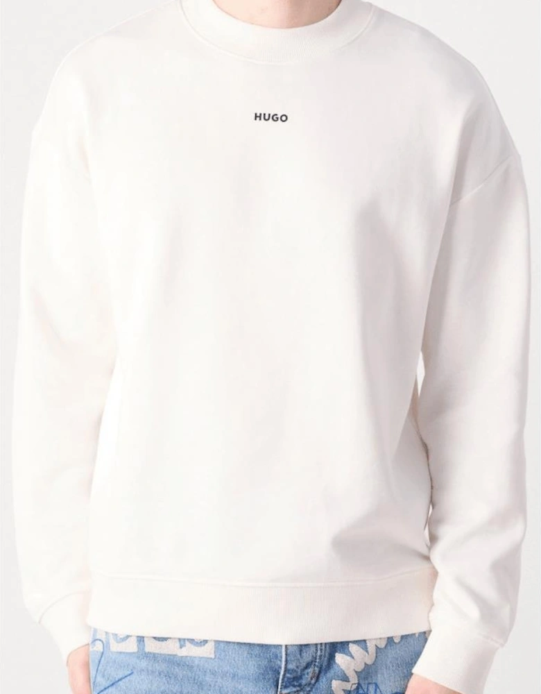 Dapocrew Relaxed Fit White Sweatshirt