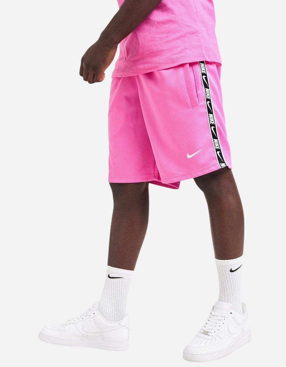 Tracksuit Mens T Shirts Tape Shorts Set NSW Repeat Terry Shorts Cotton Tee
