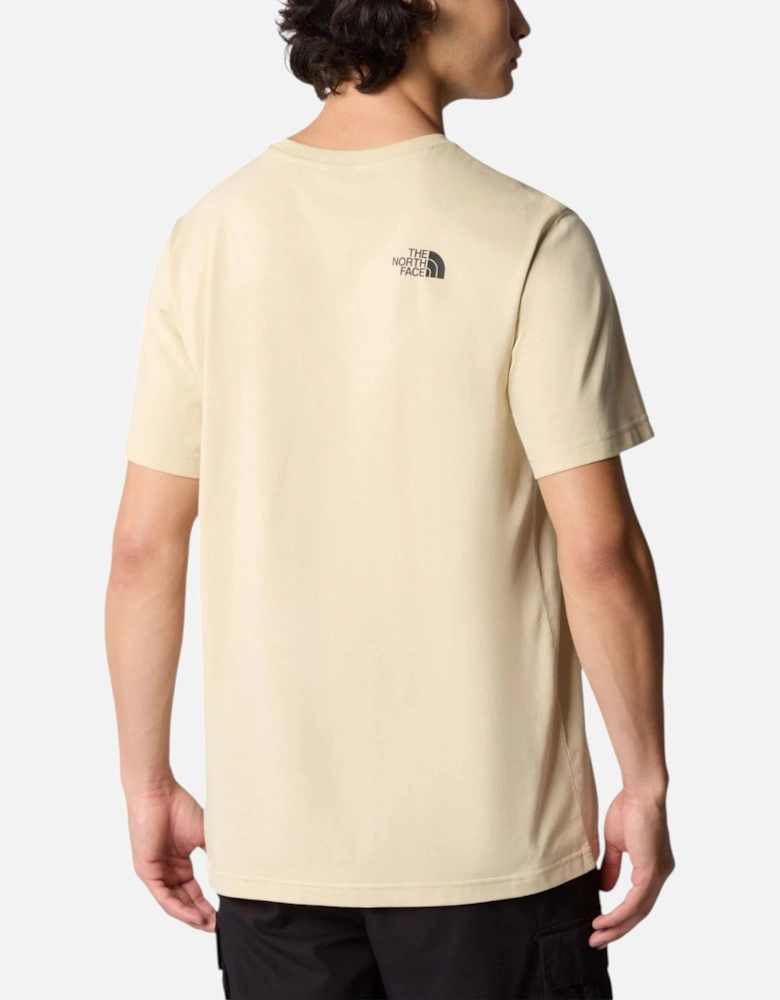Mens T Shirt Simple Dome Soft Cotton Short Sleeve Crew Neck Tops