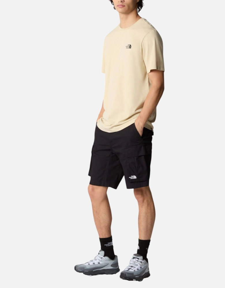 Mens T Shirt Simple Dome Soft Cotton Short Sleeve Crew Neck Tops