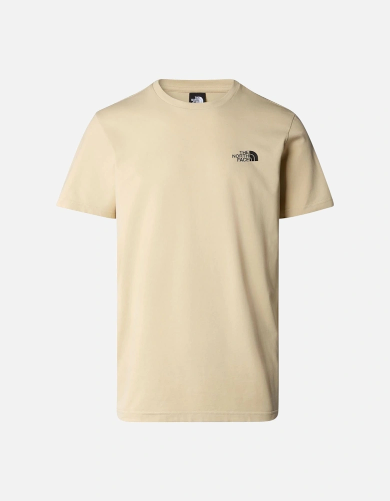 Mens T Shirt Simple Dome Soft Cotton Short Sleeve Crew Neck Tops