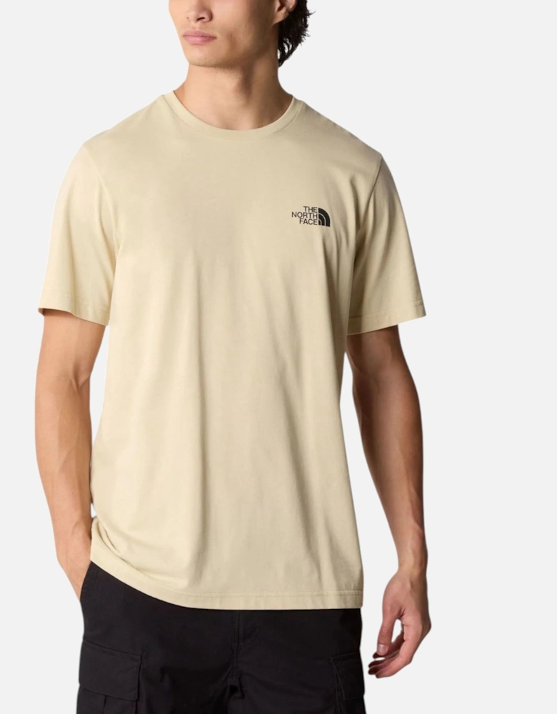 Mens T Shirt Simple Dome Soft Cotton Short Sleeve Crew Neck Tops