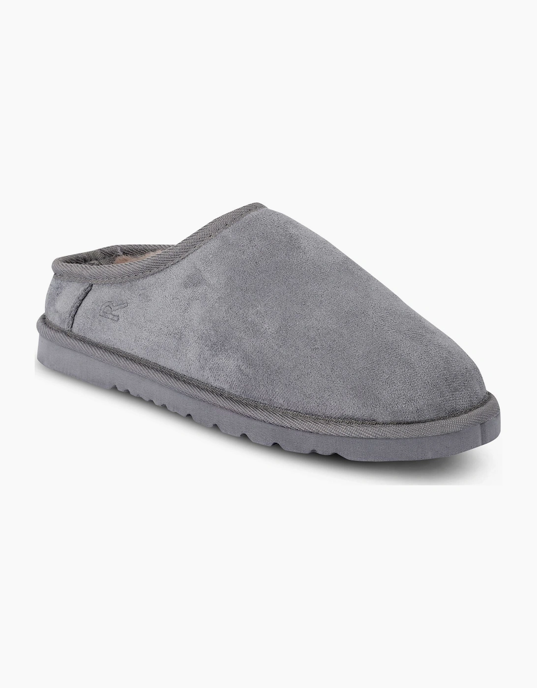 Regatta Women's Grey Solace Faux Fur Lined Indoor Mule - Size 8