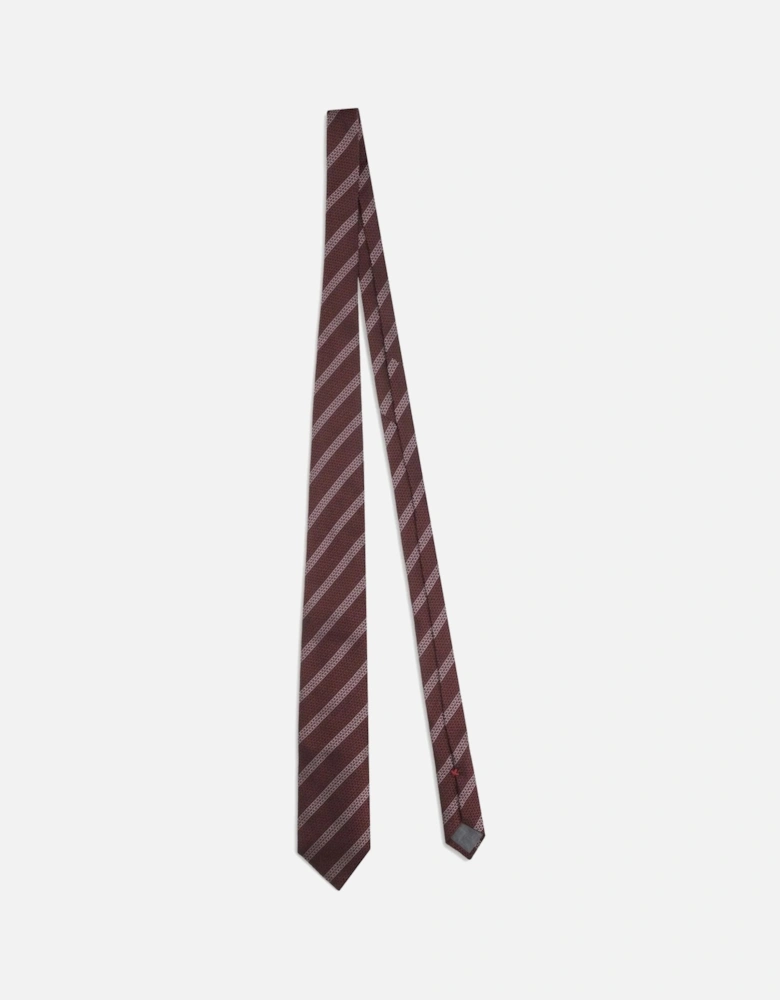 Stripe Tie Burgundy