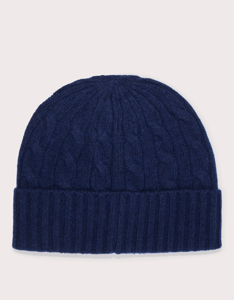 Cable Knit Merino Wool-Blend Beanie