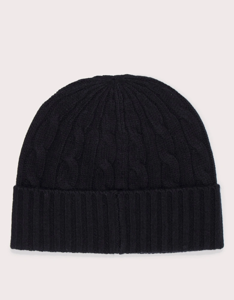 Cable Knit Merino Wool-Blend Beanie