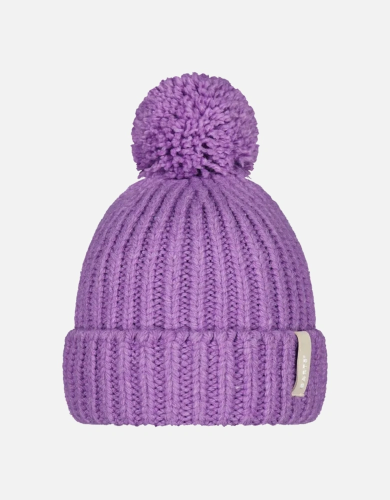 Womens Joansy Curffed Pom Pom Bobble Hat