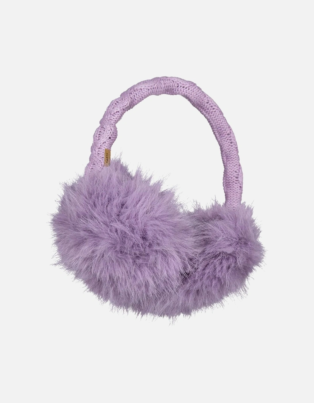 Womens Faux Fur Cable Knit Earmuffs, 2 of 1