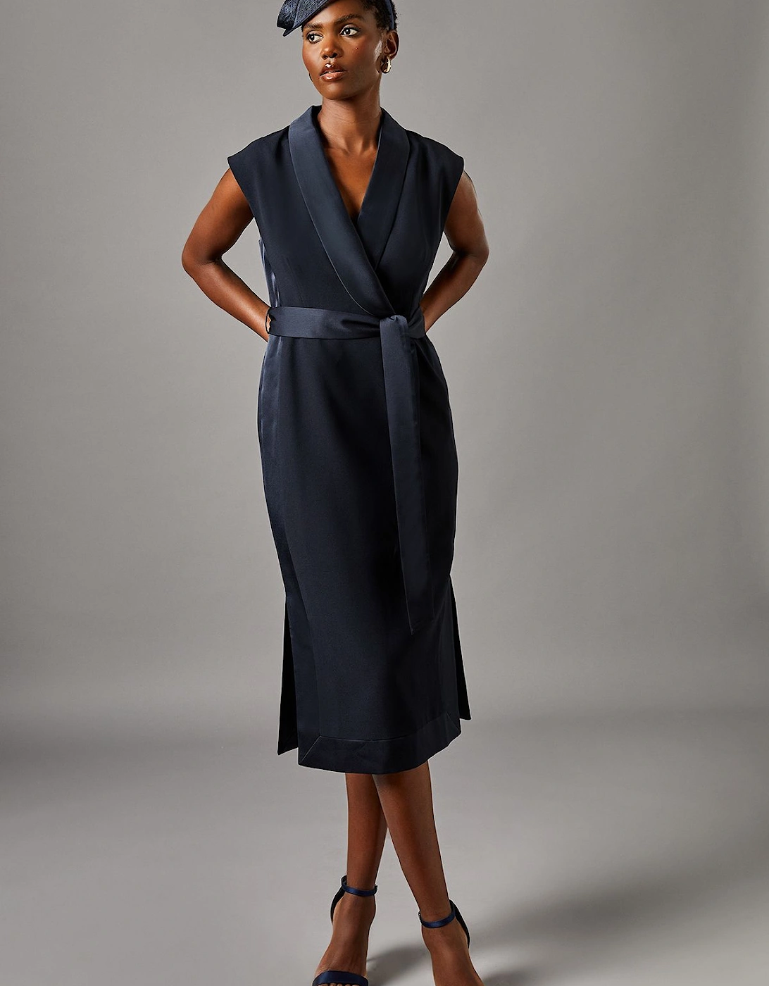 Tux Satin Dress, 2 of 1