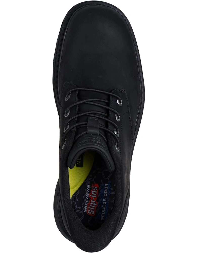 Lockett Gustav Leather Men's Black Lace-Up Shoes