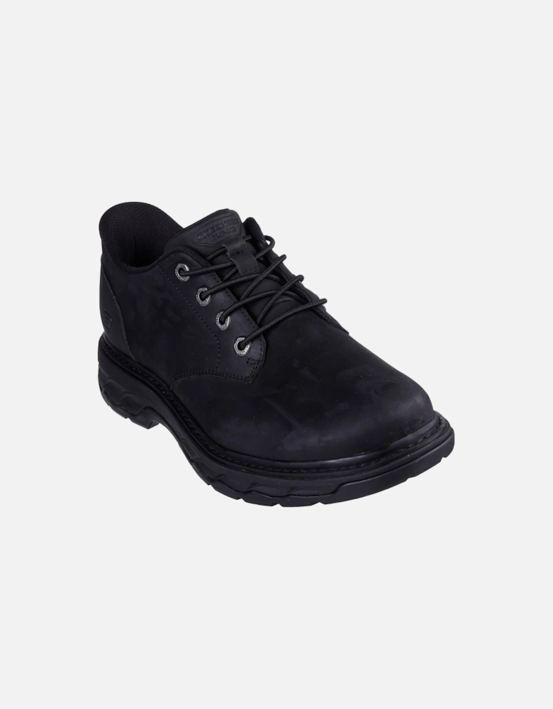 Lockett Gustav Leather Men's Black Lace-Up Shoes