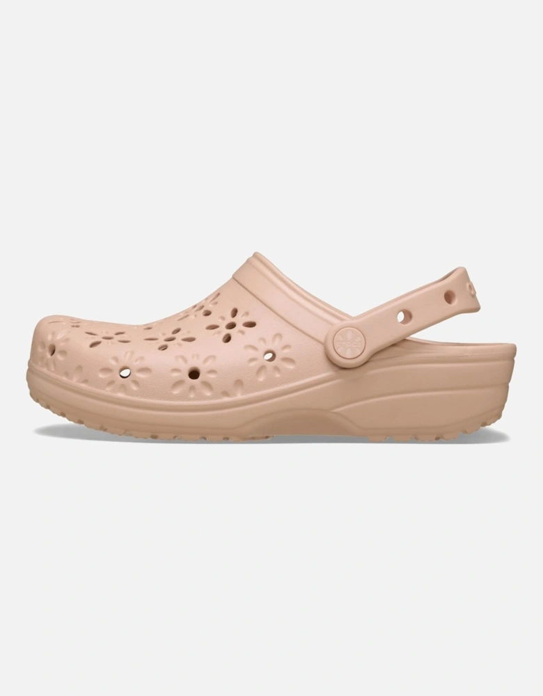 Classic Floral Cut Out Womens Clogs