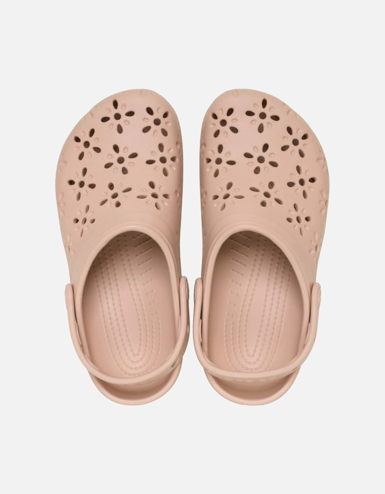 Classic Floral Cut Out Womens Clogs