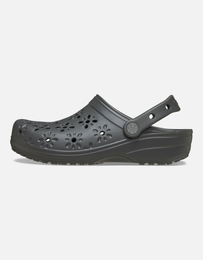Classic Floral Cut Out Womens Clogs