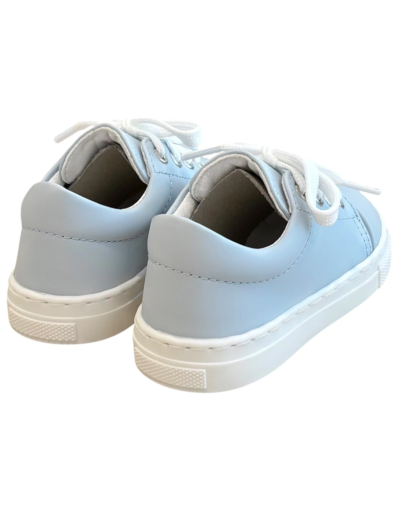 Blue Leather Santiago Trainers