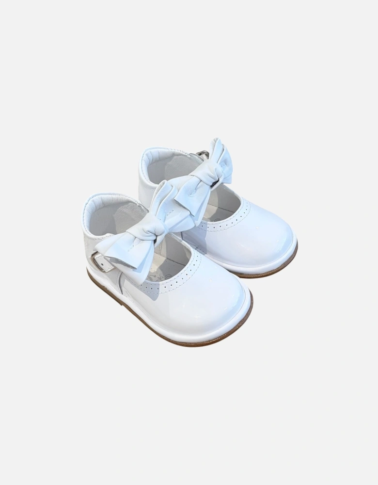 White Patent Leather Vitoria Shoe