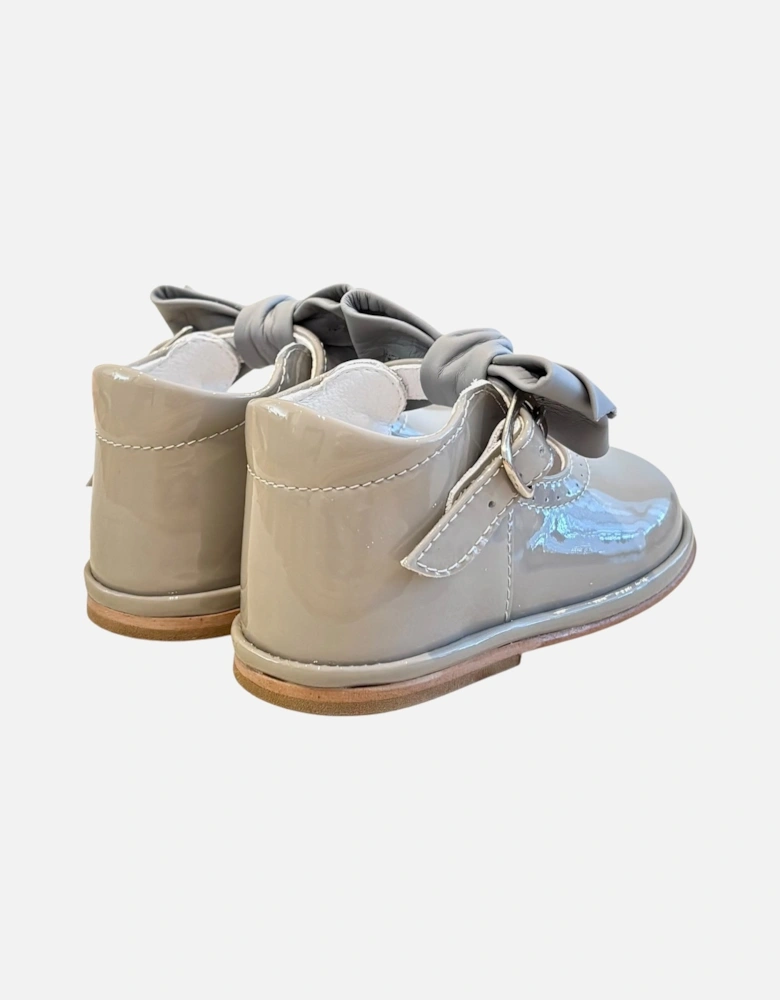Grey Patent Leather Vitoria Shoe