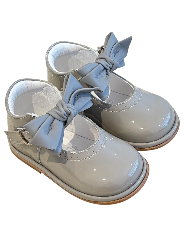 Grey Patent Leather Vitoria Shoe