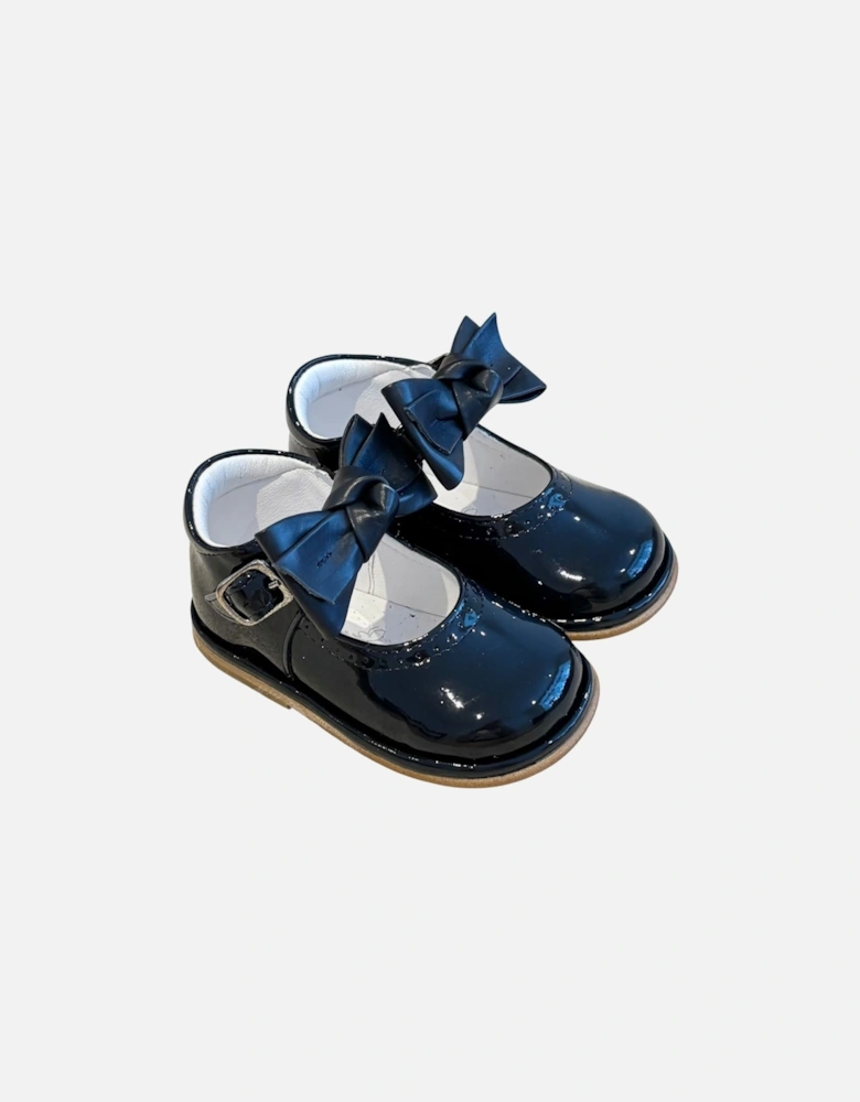 Navy Patent Leather Vitoria Shoe