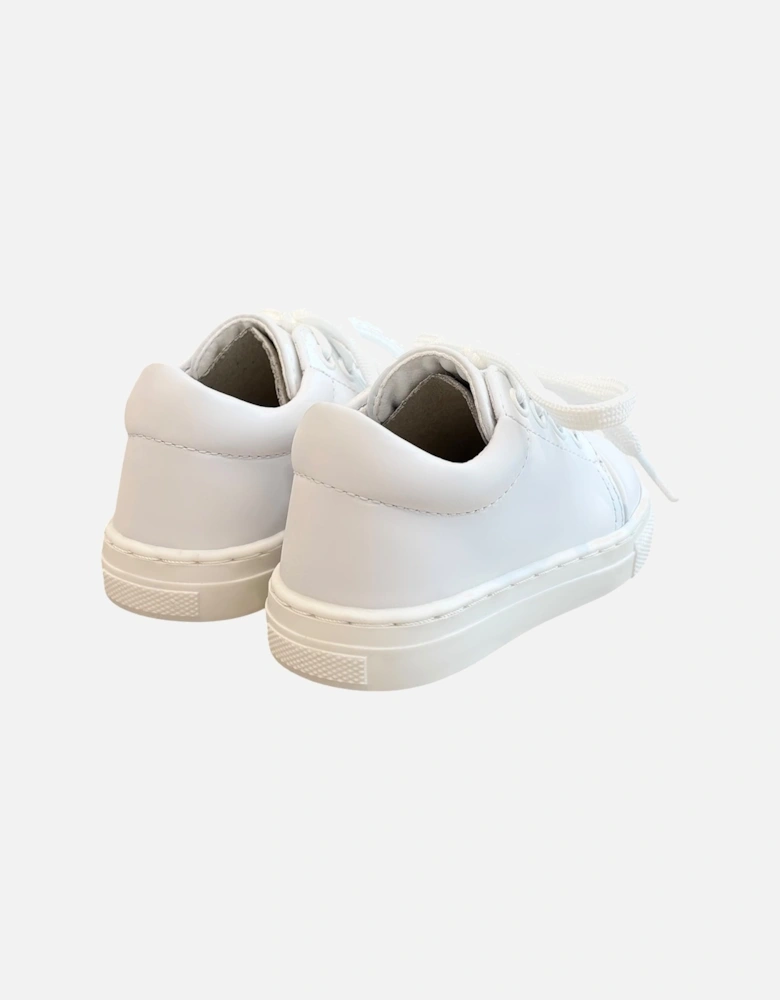 White Leather Santiago Trainers