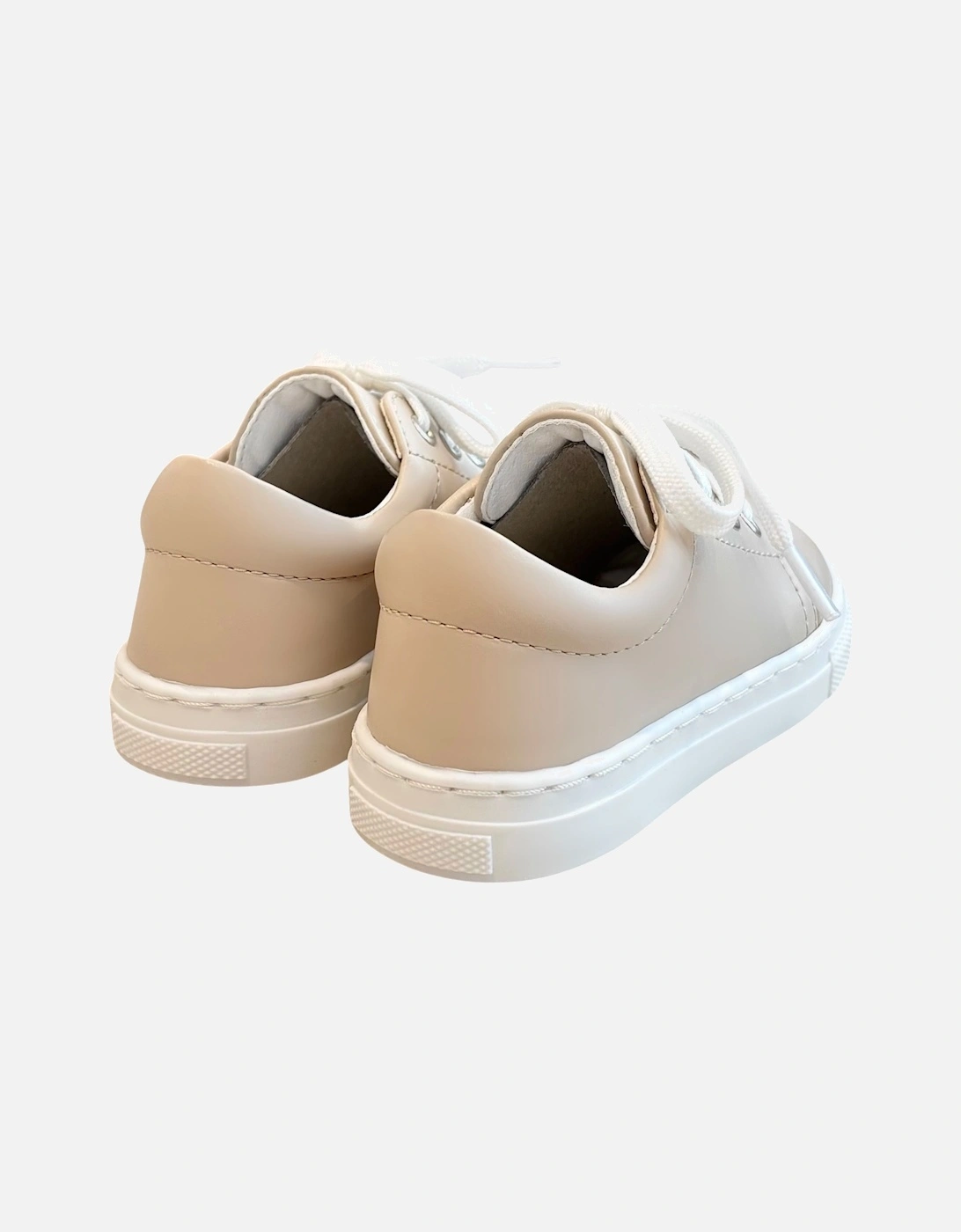 Nude Leather Santiago Trainers