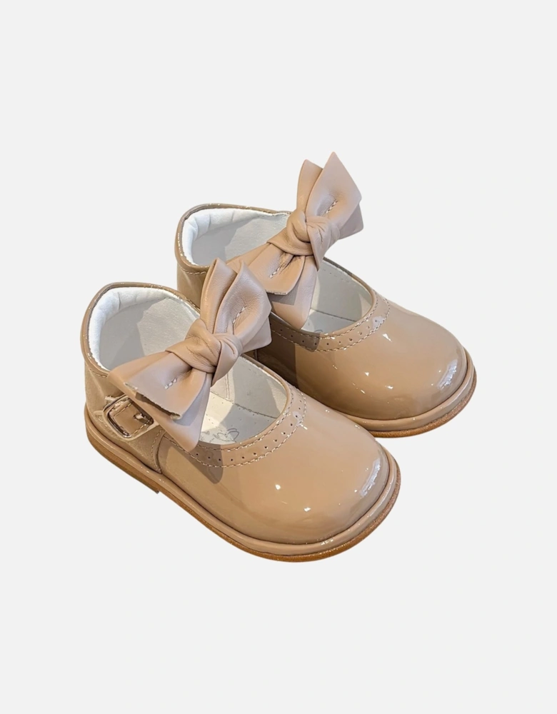 Camel Patent Leather Vitoria Shoe