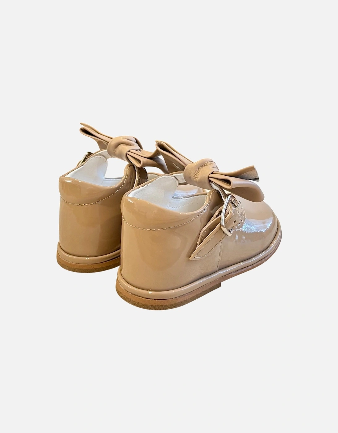 Camel Patent Leather Vitoria Shoe