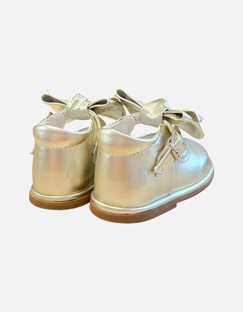 Gold Leather Vitoria Shoe