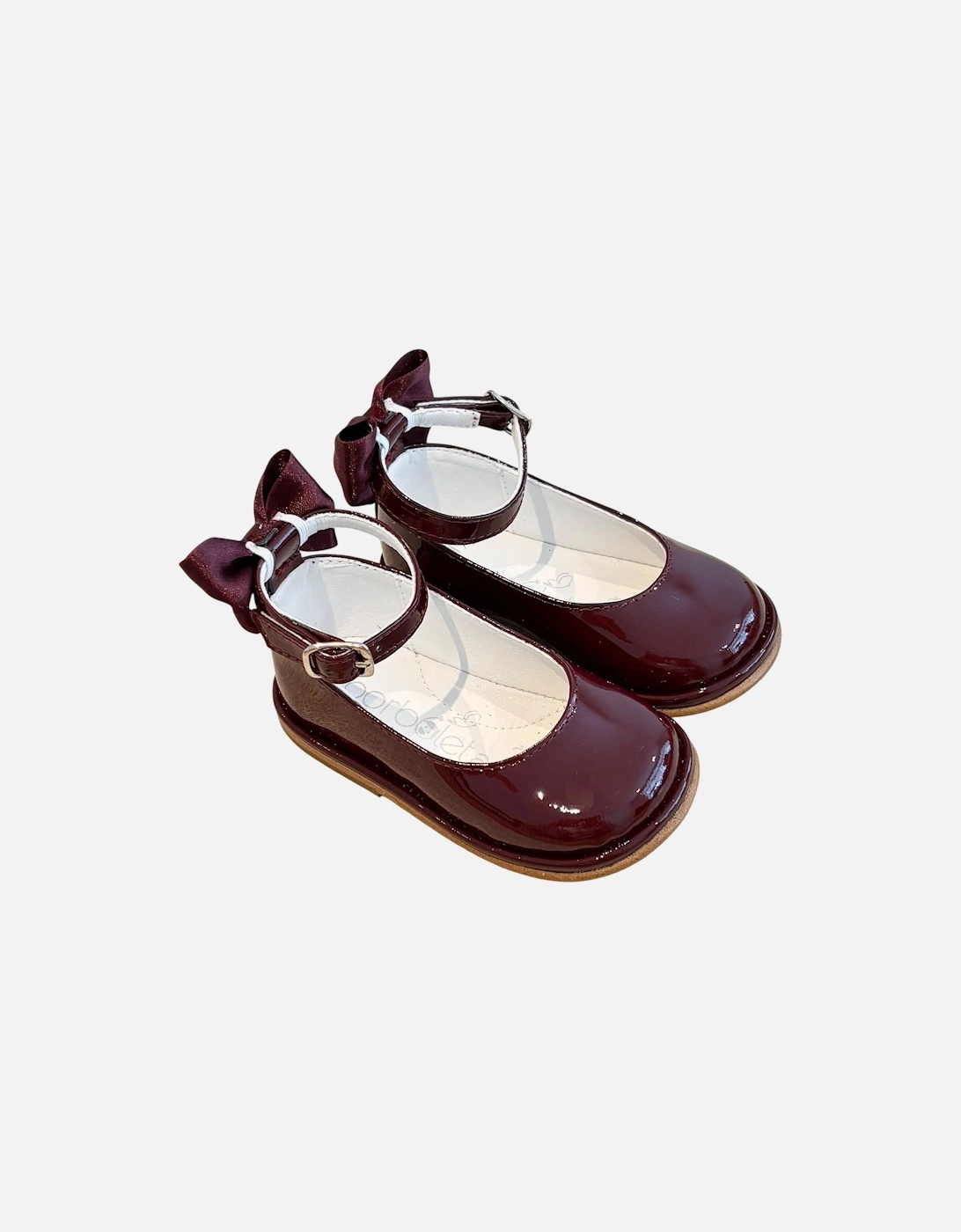 Burgundy Patent Leather Leonie Shoe, 3 of 2