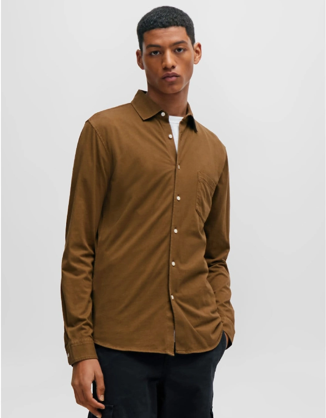 Garment-Dyed Slim-Fit Shirt, 6 of 5
