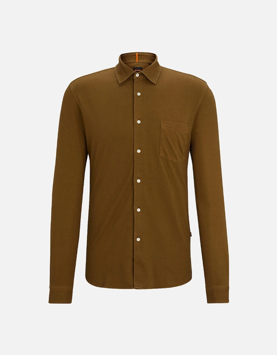 Garment-Dyed Slim-Fit Shirt