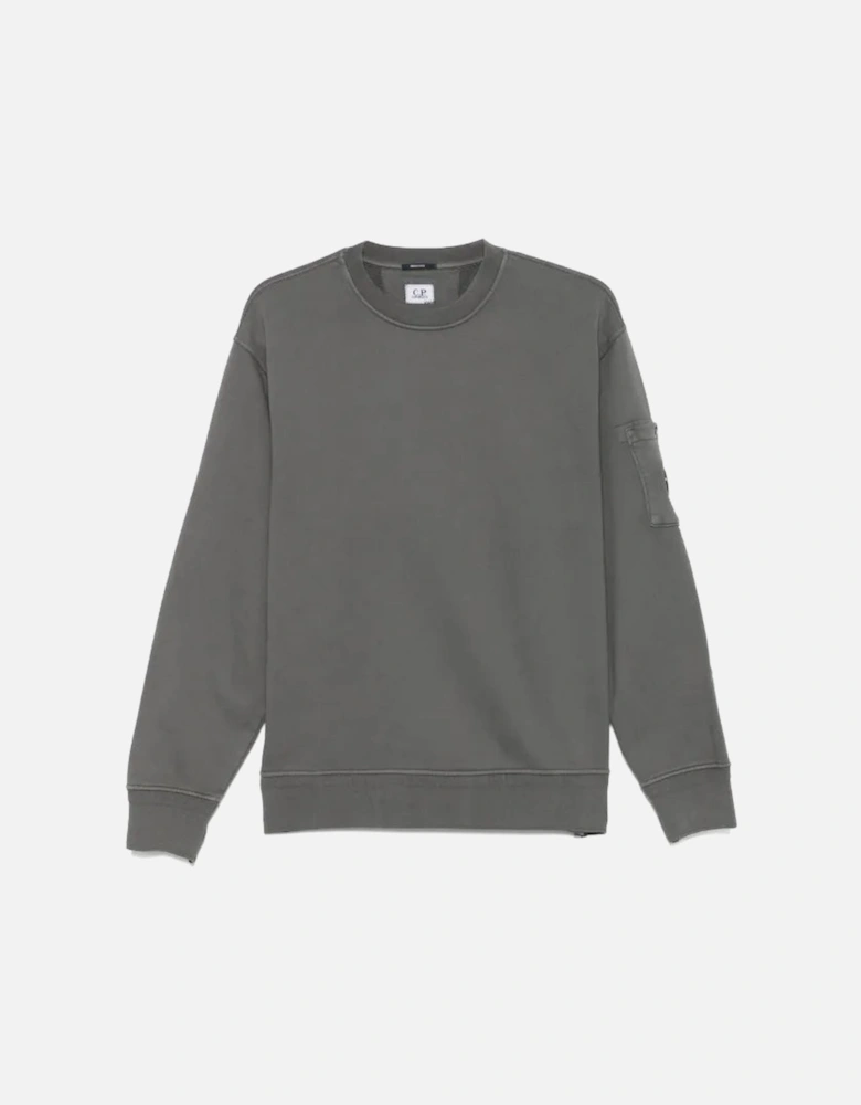 C.P. COMPANY BOYS DARK GREY  SWEATSHIRT CUF01I.