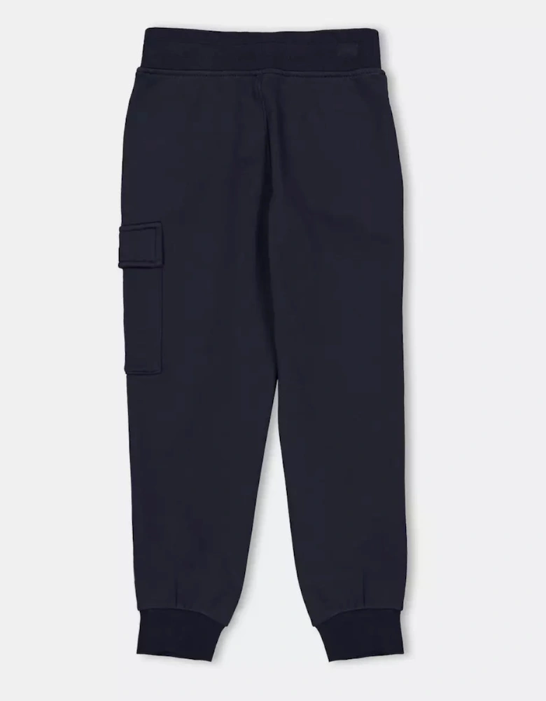 C.P.COMPANY BOYS DARK GREY JOGGING BOTTOMS COP002
