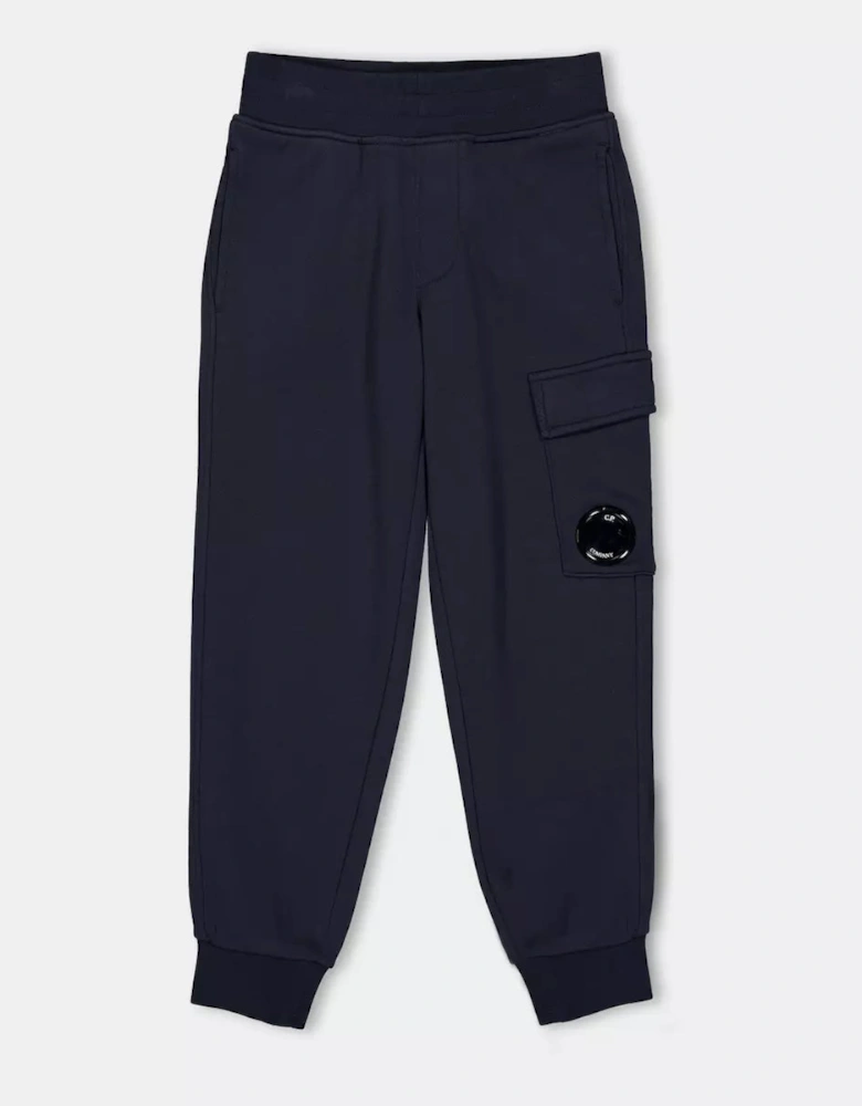 C.P.COMPANY BOYS DARK GREY JOGGING BOTTOMS COP002