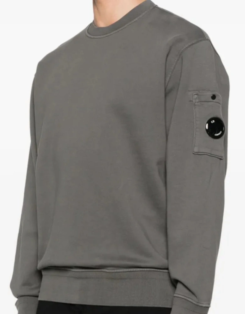 C.P. COMPANY BOYS DARK GREY  SWEATSHIRT CUF01I.