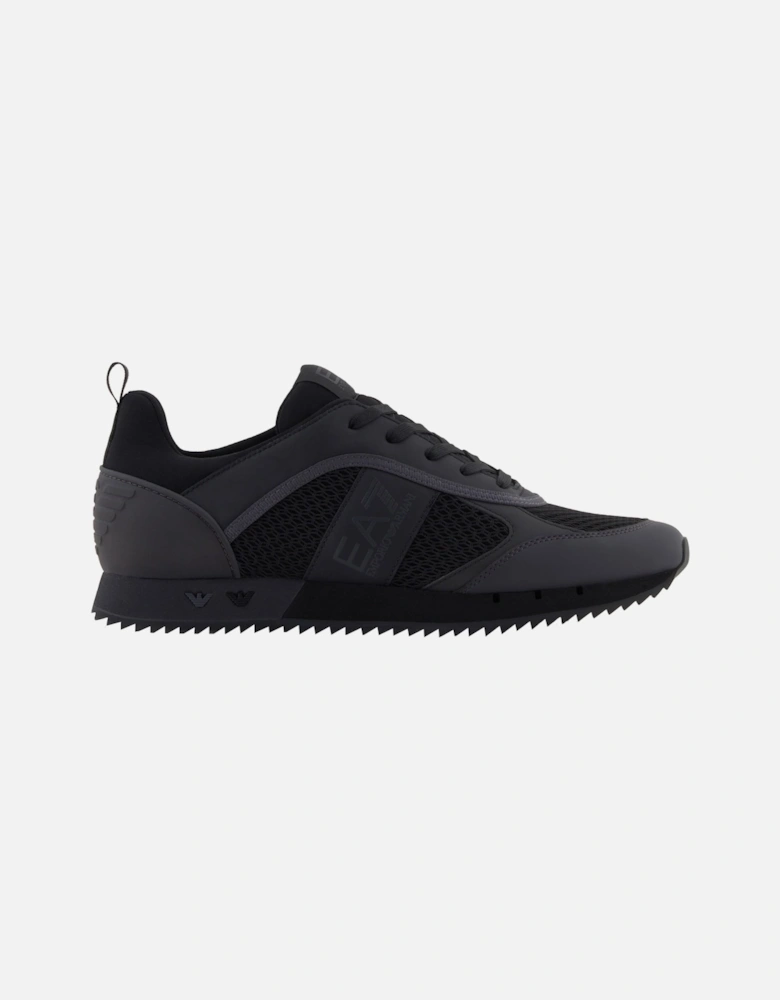 Emporio Armani Mesh Runner Trainers Black/Asphalt