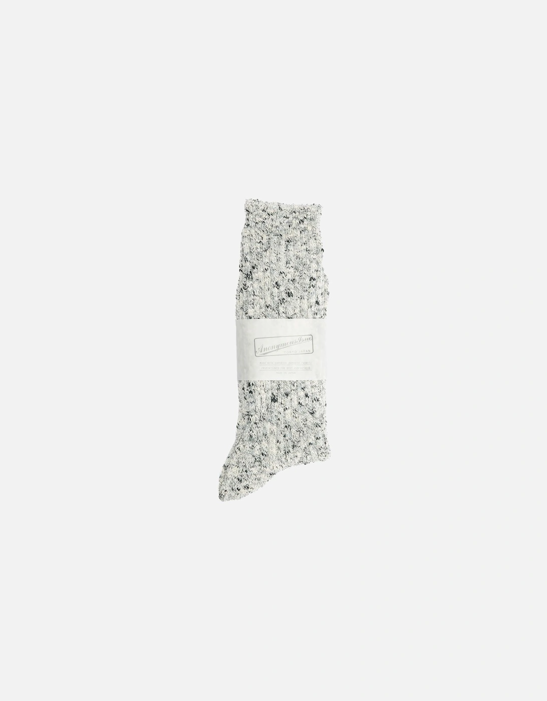 Homespun Art Crew Cotton Men's Black Calf High Socks, 3 of 2