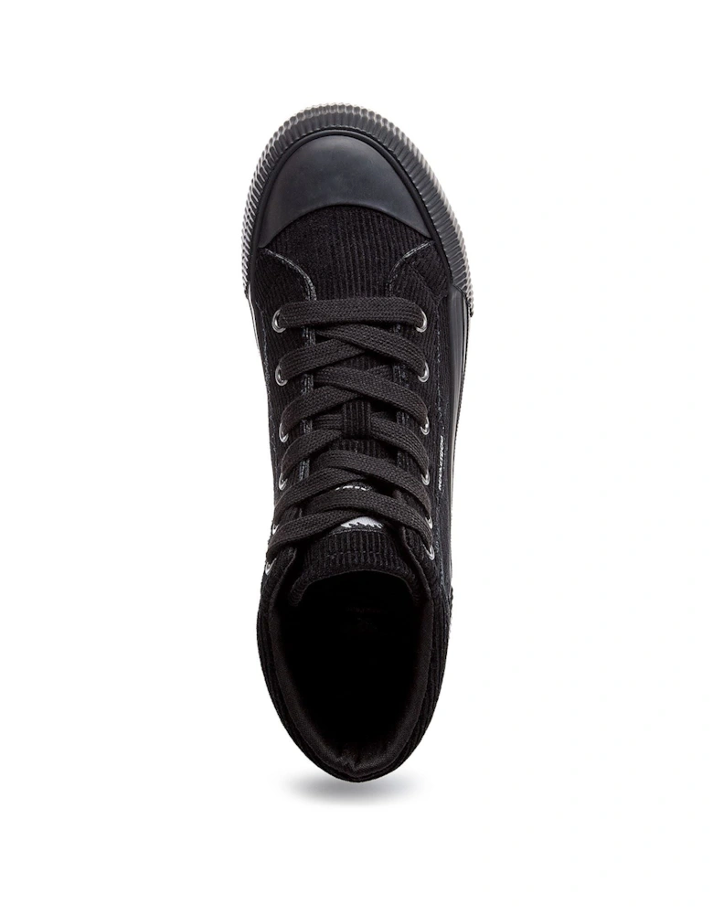 Cheery Hi Corduroy Women's Black Trainers