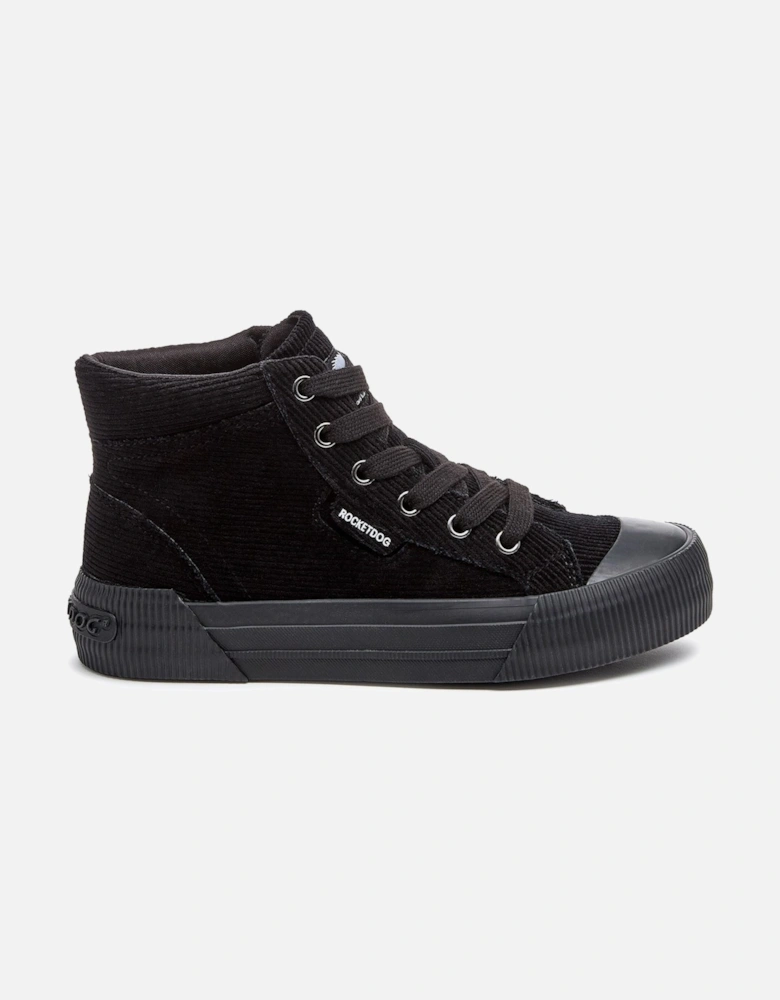 Cheery Hi Corduroy Women's Black Trainers