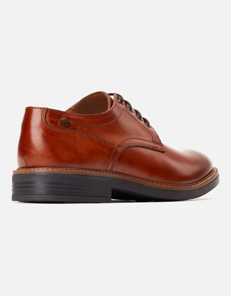 London Durham Leather Men's Burnt Tan Lace-Up Shoes