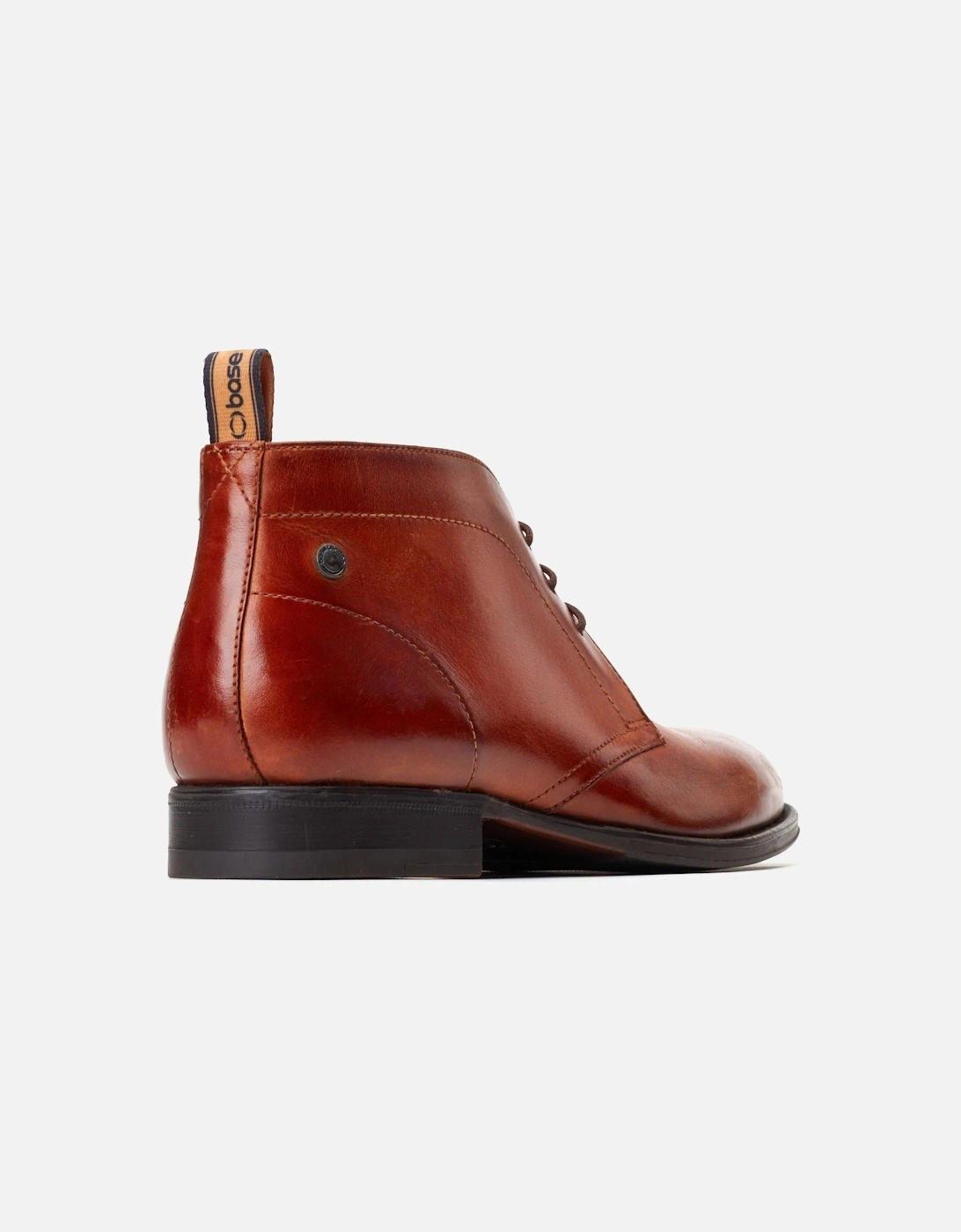 London Wallis Leather Men's Burnt Tan Ankle Boots