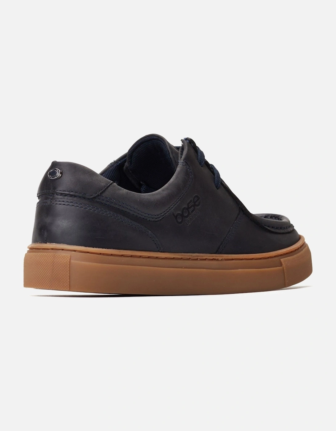 London Dalston Leather Men's Navy Moccasins Shoes