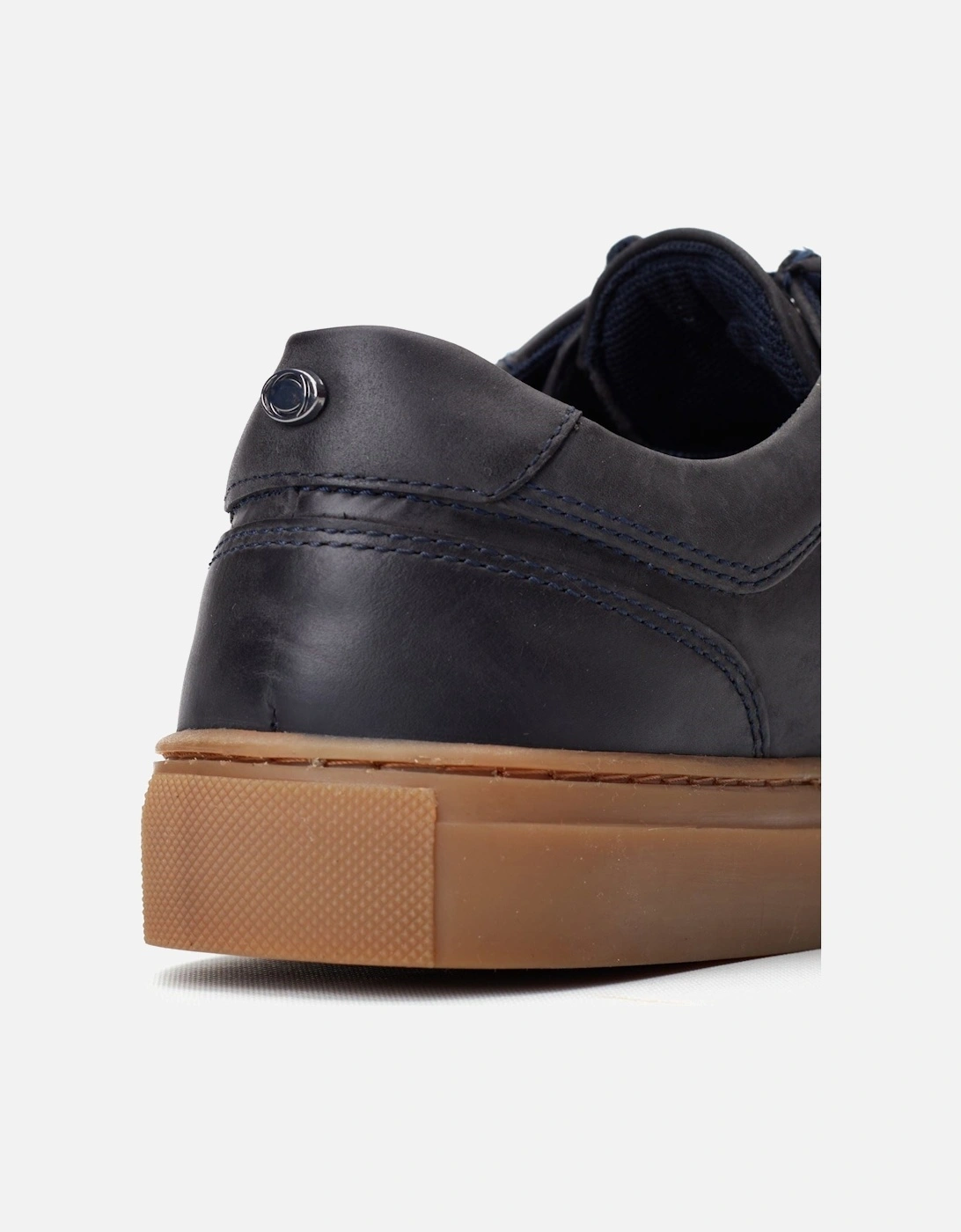 London Dalston Leather Men's Navy Moccasins Shoes
