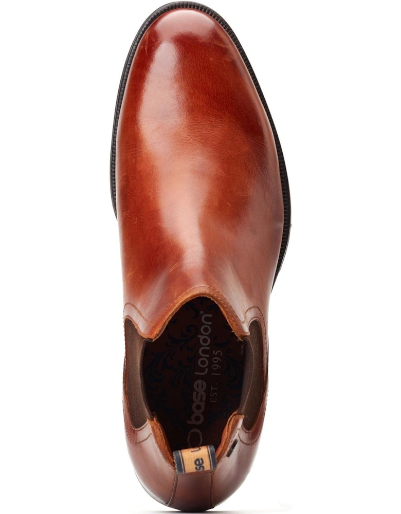 London Whittle Leather Men's Burnt Tan Boots