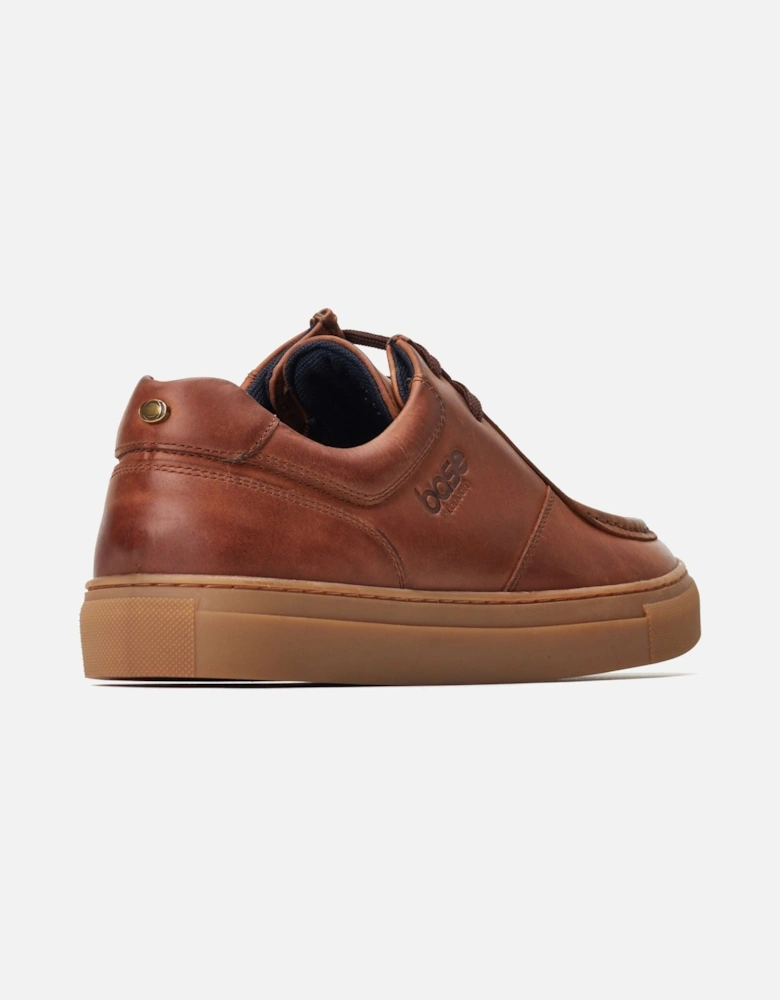 London Dalston Leather Men's Brown Moccasins Shoes