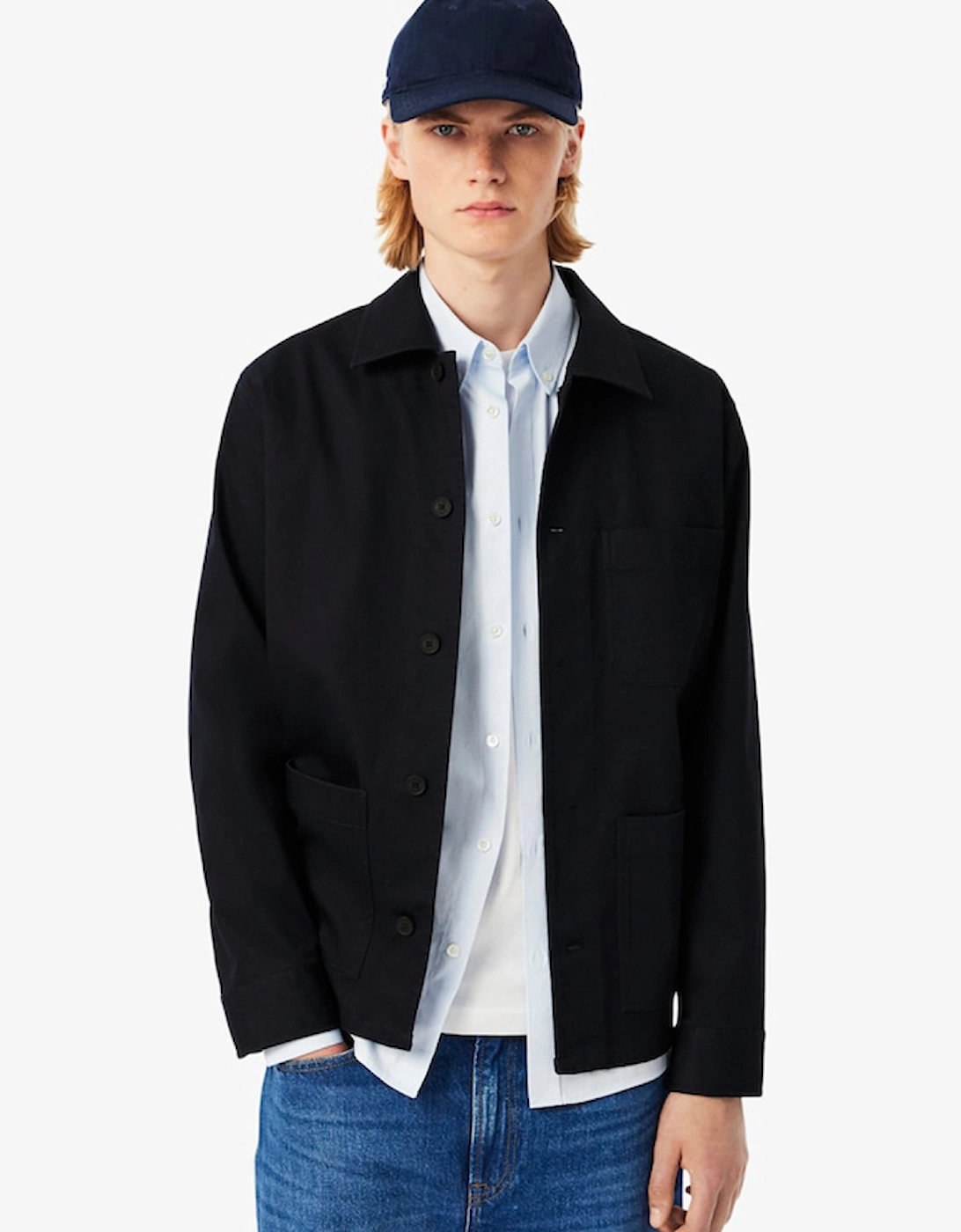 Lacoste Men's Cotton Overshirt Jacket - Size: 15 - 38