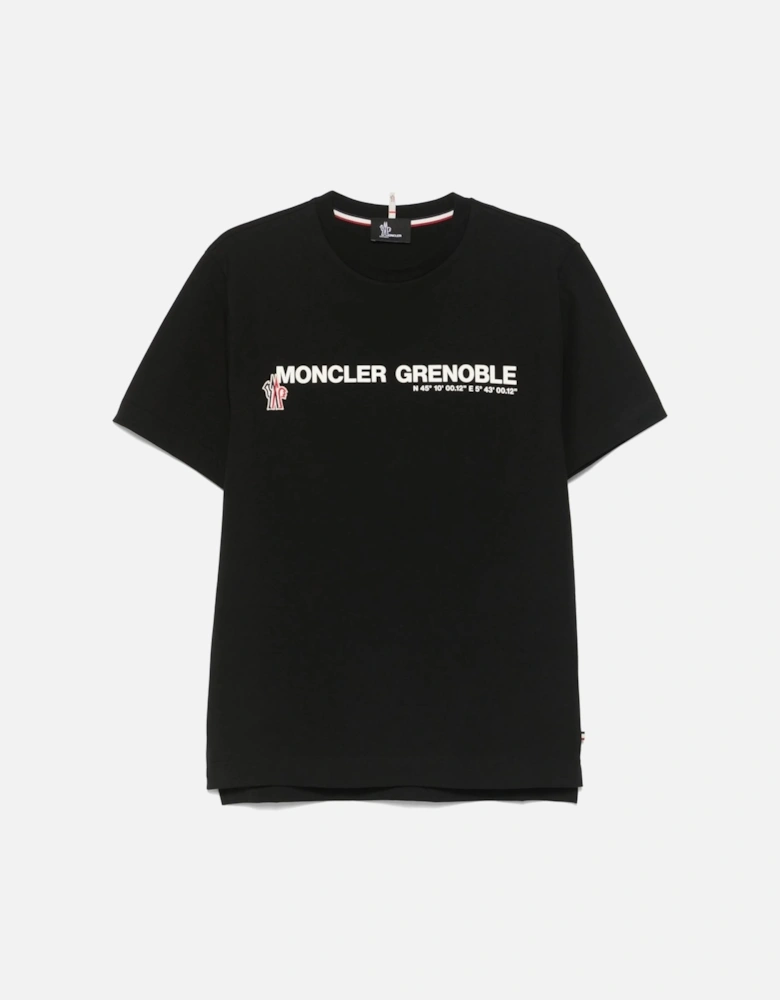 Branded Cotton T-shirt Black