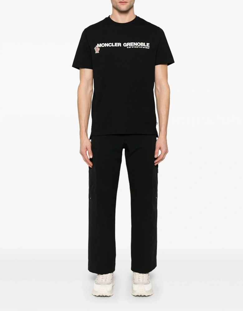 Branded Cotton T-shirt Black