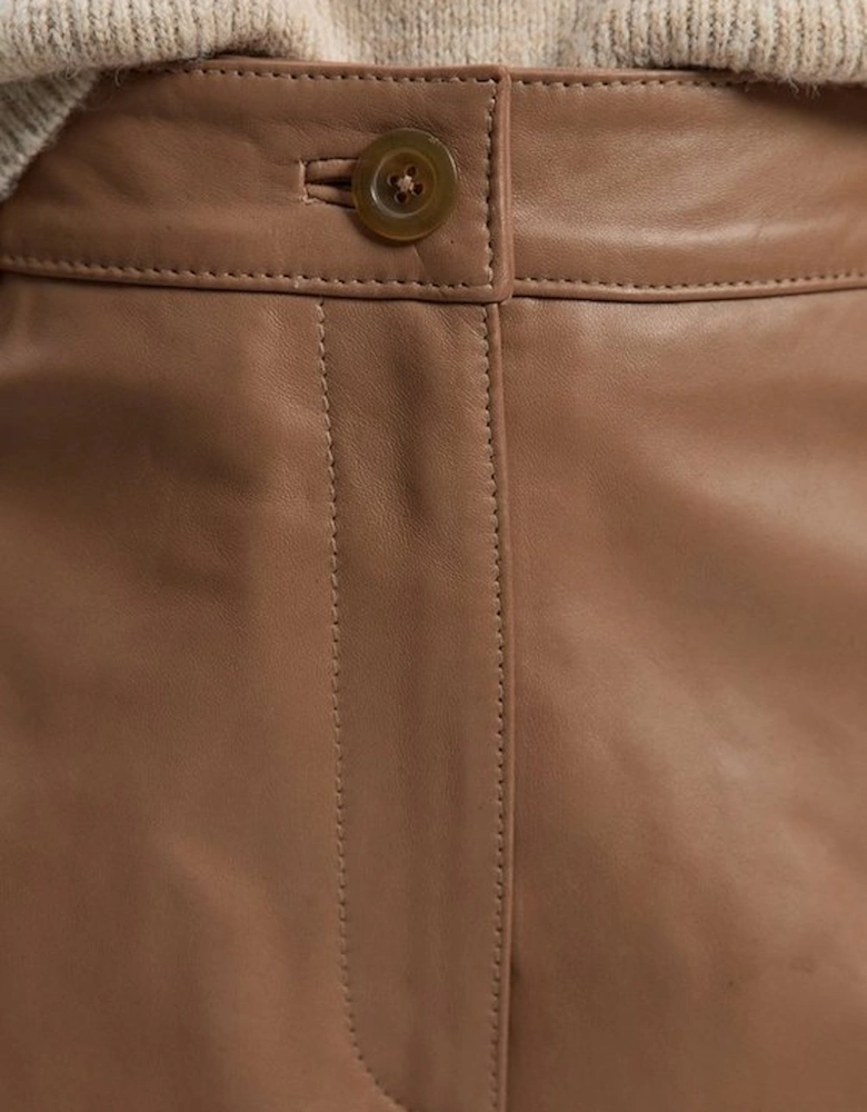 Leather Tailored Shorts