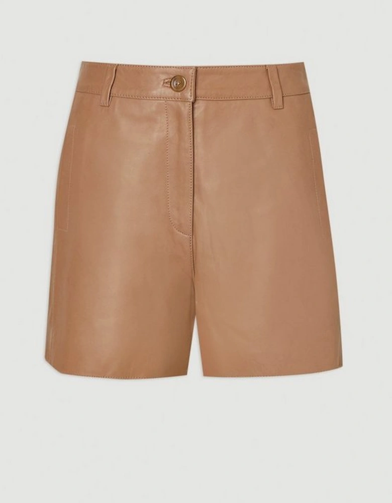 Leather Tailored Shorts